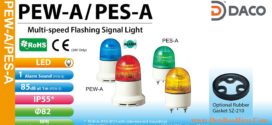PEW-120A-R Đèn báo hiệu nhấp nháy Patlite Φ82 Bóng LED IP54