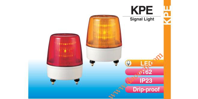 Đèn báo hiệu tín hiệu Patlite Φ162, bóng LED, nhấp nháy, IP23, KPE