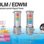 Den thap tang bao hieu tin hieu canh bao Patlite EDLM-EDWM, Đèn tháp báo hiệu chống cháy nổ Patlite LED Φ140 IP66 EDLM / EDWM